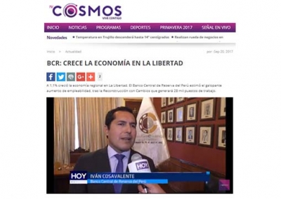 BCR: Crece la economía en La Libertad (Fuente: Tv Cosmos)