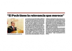 “El Pech tiene la relevancia que merece” (Fuente: Diario Correo)