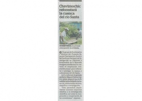 Chavimochic reforestará la cuenca del río Santa (Fuente: La Industria)