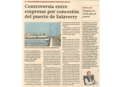 Controversia entre empresas por concesión del puerto de Salaverry (Fuente: Gestión)